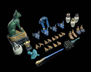 FIGURA OBSCURA: Gods of Ancient Egypt, Anubis & Bastet figures