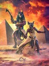 Load image into Gallery viewer, FIGURA OBSCURA: Gods of Ancient Egypt, Anubis &amp; Bastet figures
