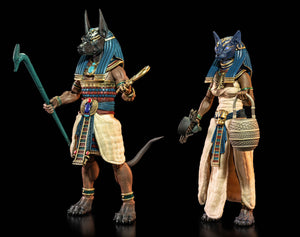 FIGURA OBSCURA: Gods of Ancient Egypt, Anubis & Bastet figures