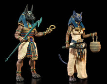 Load image into Gallery viewer, FIGURA OBSCURA: Gods of Ancient Egypt, Anubis &amp; Bastet figures
